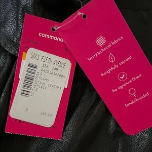 Commando - Black Faux Leather Joggers New with Tags in a Size Small